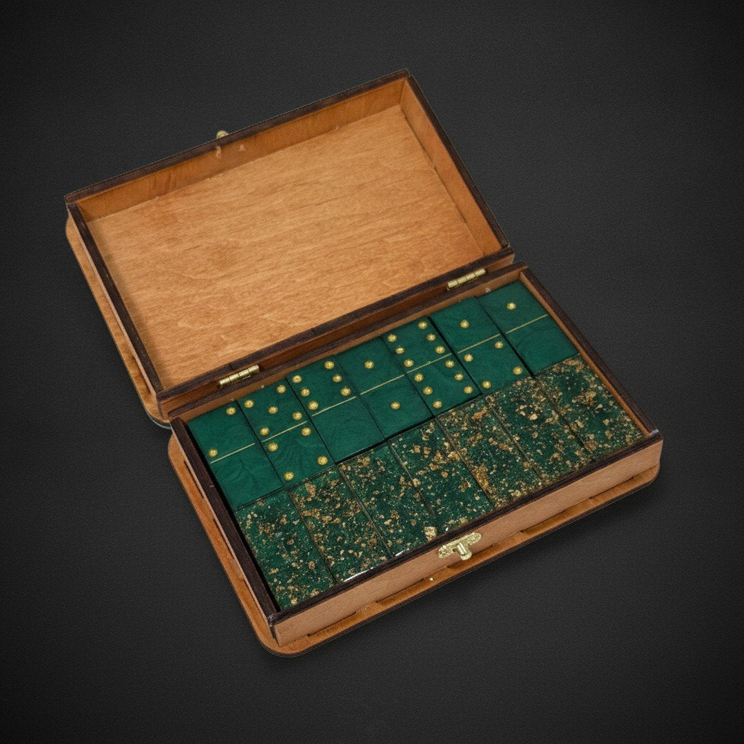 LUXURY GREEN DOMINO SET