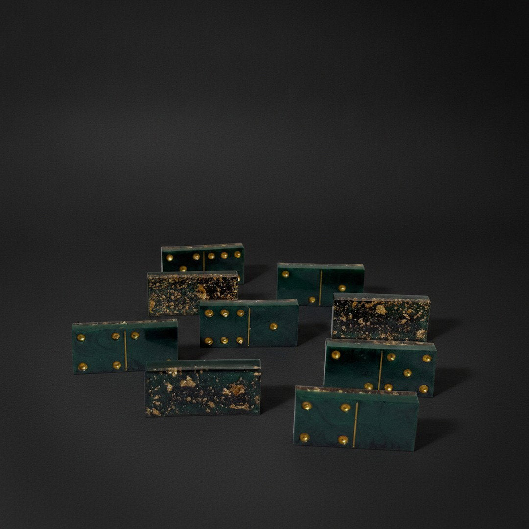 LUXURY GREEN DOMINO SET