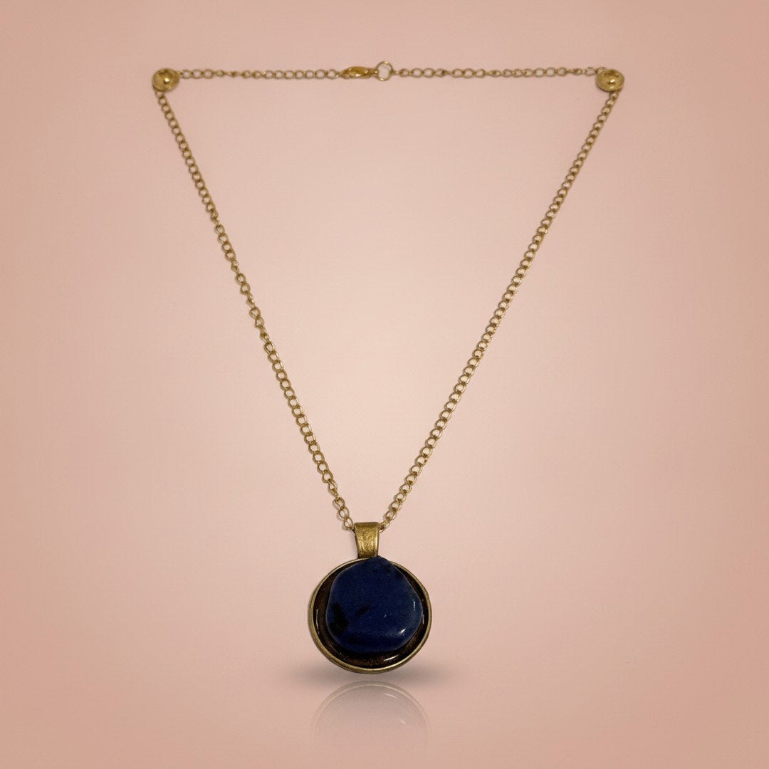 ROUND SHAPED RAINBOW AGATE Necklace