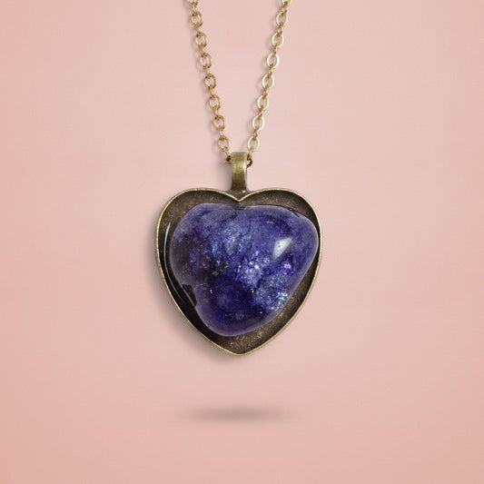 HEART SHAPED AMETHYST Necklace
