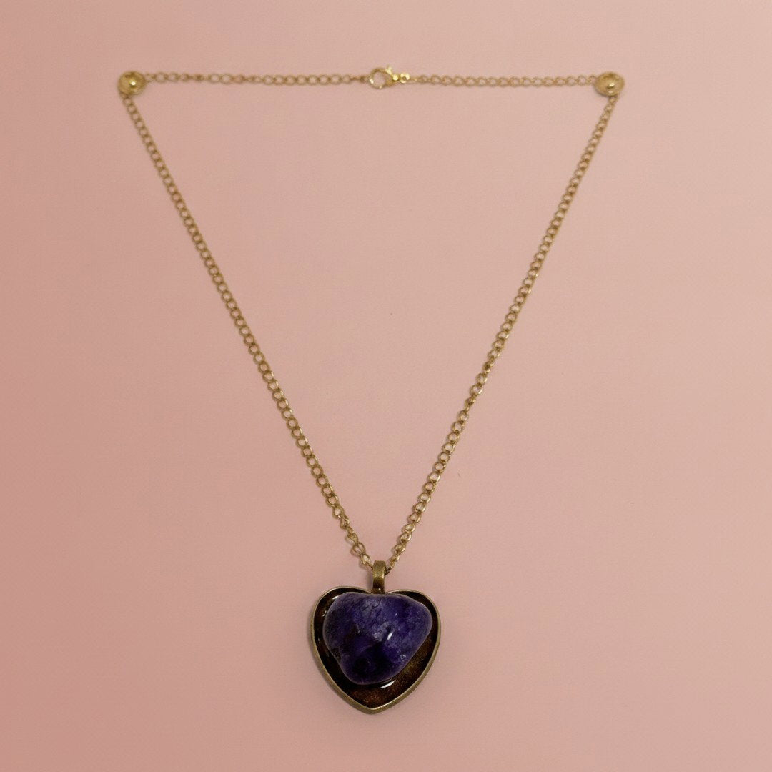 HEART SHAPED AMETHYST Necklace
