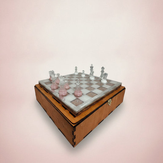 LUXURY PINK CHESS SET